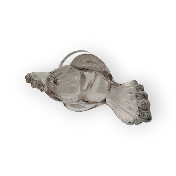 Vintage Viking Clear Glass Rooster Figurine - Perfect Condition - Picture 5 of 11